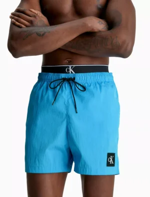 Shorts de Natação com Cintura Dupla de Nylon